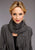 Stetson Womens Heathered Grey Rayon Sweater Scarf