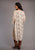 Stetson Womens Gold Rayon/Nylon Herringbone Kimono Aztec Cardigan