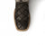 Ferrini Mens Black Leather Ostrich Patchwork S-Toe Pinto Cowboy Boots