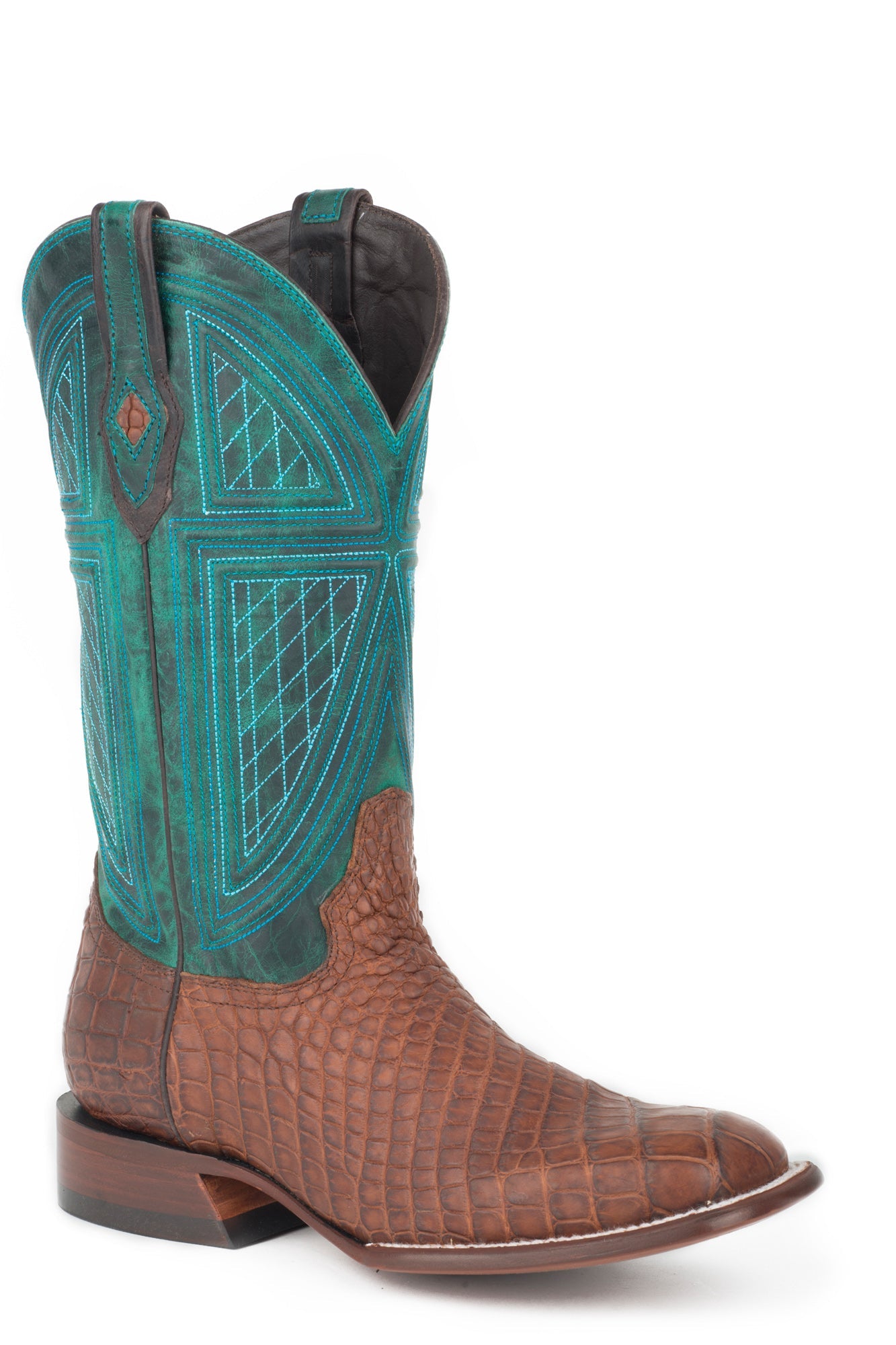 Stetson Mens Brown Alligator Big Horn Cowboy Boots – The Western