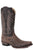 Stetson Mens Sanded Brown Python Dynamite Cowboy Boots