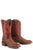 Stetson Womens Brown/Red Leather 11In Jbs Cowboy Boots
