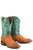 Stetson Womens Honey/Turquoise Leather 11In Jbs Cowboy Boots