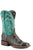 Stetson Womens Brown/Turquoise Alligator Madrid Cowboy Boots