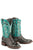 Stetson Womens Brown/Turquoise Alligator Madrid Cowboy Boots