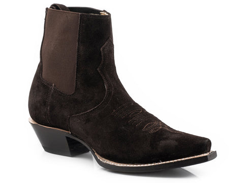 Stetson Womens Brown Leather 5in Everly Ankle Boots