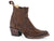 Stetson Womens Brown Leather Kaia 5In Western Ankle Boots