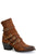 Stetson Womens Brown Leather Katie 7In Buckle Ankle Boots