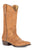 Stetson Reagan Snip Ladies Brown Leather 13in Rough Out Corded Boots
