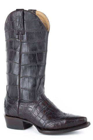 Stetson Womens Brown Alligator Lola 13In American Cowboy Boots