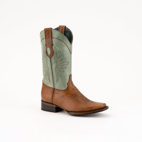 Ferrini Mens Brandy Leather Santa Fe 13in Cowboy Boots