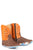 Tin Haul Infants Boys Orange/Brown Leather Lil Horsepower Cowboy Boots