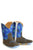 Tin Haul Infants Boys Brown/Blue Leather Mini Rough Stock Cowboy Boots