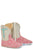 Tin Haul Girls Infants Pink Leather Mini Blessing Faith Cowboy Boots