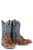 Tin Haul Kids Boys Brown/Blue Leather Rough Stock Cowboy Boots
