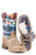 Tin Haul Kids Boys Brown Leather Awesome Aztec Cowboy Boots