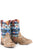 Tin Haul Kids Boys Brown Leather Awesome Aztec Cowboy Boots