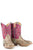 Tin Haul Kids Girls Multi-Color Leather Shiny Cat Cowboy Boots