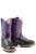 Tin Haul Kids Girls Purple Leather Twinkle Twinkle Cowboy Boots