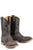 Tin Haul Mens Black/Brown Leather No BullSht Cowboy Boots