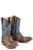 Tin Haul Mens Navy/Brown Leather Country Sound Cowboy Boots