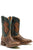 Tin Haul Mens Brown/Green Leather Top Dollar Cool Benjamin Cowboy Boots