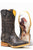 Tin Haul Mens Black Leather Latidudes Team Rodeo Cowboy Boots