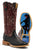 Tin Haul Womens Black/Red Leather Bandida Bandana Cowboy Boots