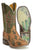 Tin Haul Womens Olive Leather Cactaplicity Desert Moon Cowboy Boots