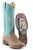 Tin Haul Womens Tan/Turquoise Leather A Cowgirls Motto Cowboy Boots