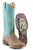 Tin Haul Womens Tan/Turquoise Leather A Cowgirls Motto Cowboy Boots