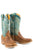 Tin Haul Womens Honey Tan Leather Yee-Haw Cowboy Boots