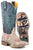 Tin Haul Womens Multi-Color Leather Wild Flower Floral Cowboy Boots
