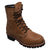 AdTec Mens Brown 8in WP Logger Work Boots Leather