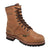 AdTec Mens Brown 9in Logger Crazy Horse Leather