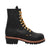 AdTec Mens Black 9in WP Logger Boots Oiled Leather