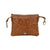 American West Hitchin Post Light Brown Leather Trail Rider Hip Crossbody Bag