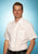 Ely & Walker Mens Solid White Western Shirt S/S Poly/Cotton Tall
