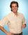 Ely & Walker Mens Solid Ecru Western Shirt S/S Poly/Cotton Tall