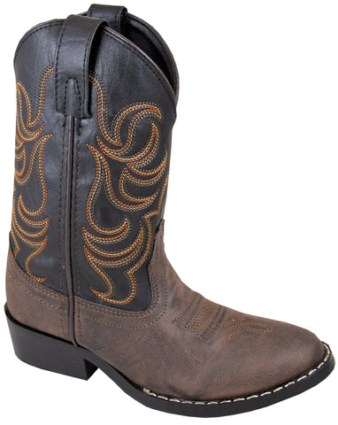 Smoky Mountain Boots Youth Unisex Monterey Brown/Black Faux Leather