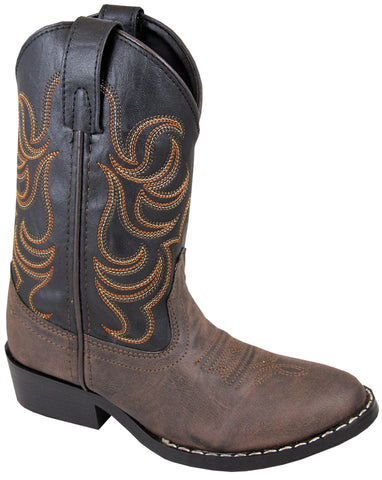 Smoky Mountain Boots Children Unisex Monterey Brown/Black Faux Leather 9.5 D