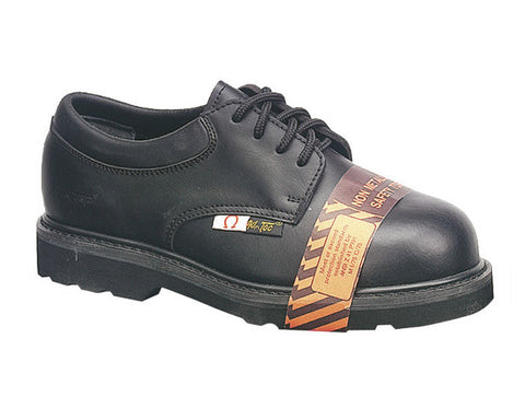 AdTec Mens Black 4in Composite Toe Oxford Boot Leather Uniform