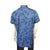 Rockmount Mens Blue 100% Cotton Floral Print S/S Shirt