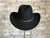 Rockmount Mens Black Felt Denver Cowboy Crushable Hat