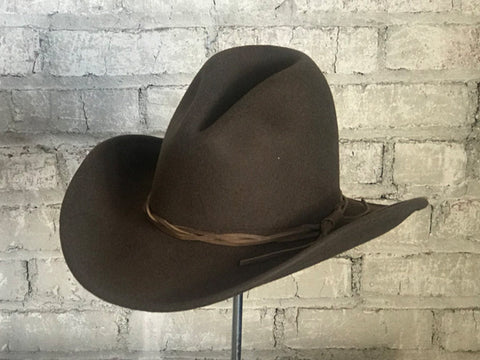 Rockmount Mens Brown 100% Wool Lonesome Gus Crushable Hat