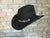 Rockmount Mens Black Felt Cowboy Concho Magic Pinch Hat