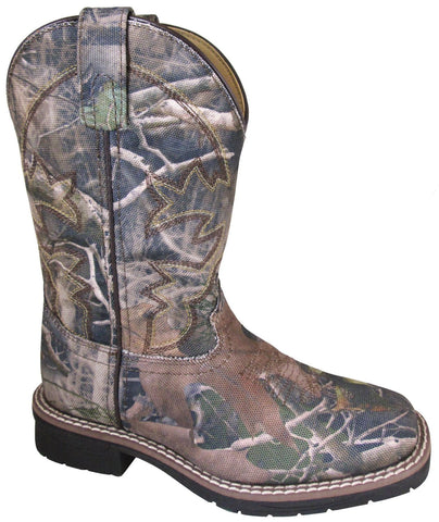 Smoky Mountain Youth Unisex Wilderness True Camo Faux Leather Cowboy Boots