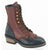 AdTec Womens Black/Dark Cherry 8in Packer Soft Toe Leather Work Boots