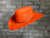 Rockmount Mens Orange Felt Sierra Cowboy Hat