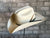 Rockmount Mens White Straw Vented Cowboy Hat